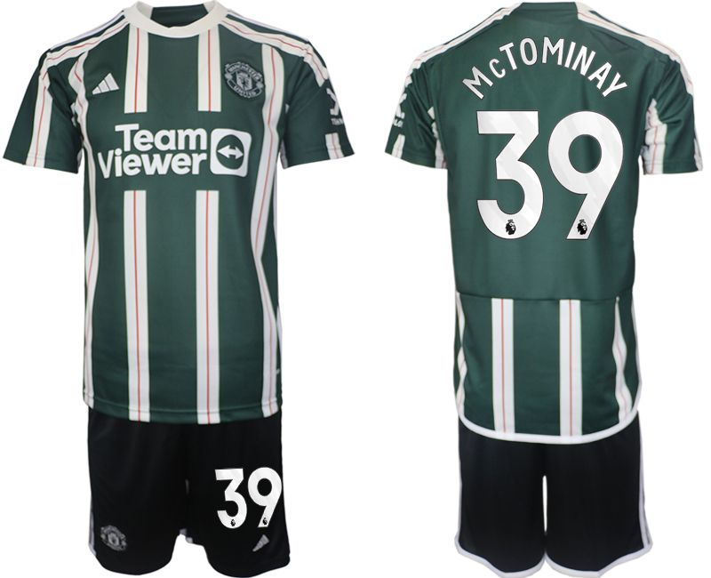Men 2023-2024 Club Manchester United away green #39 Soccer Jersey
